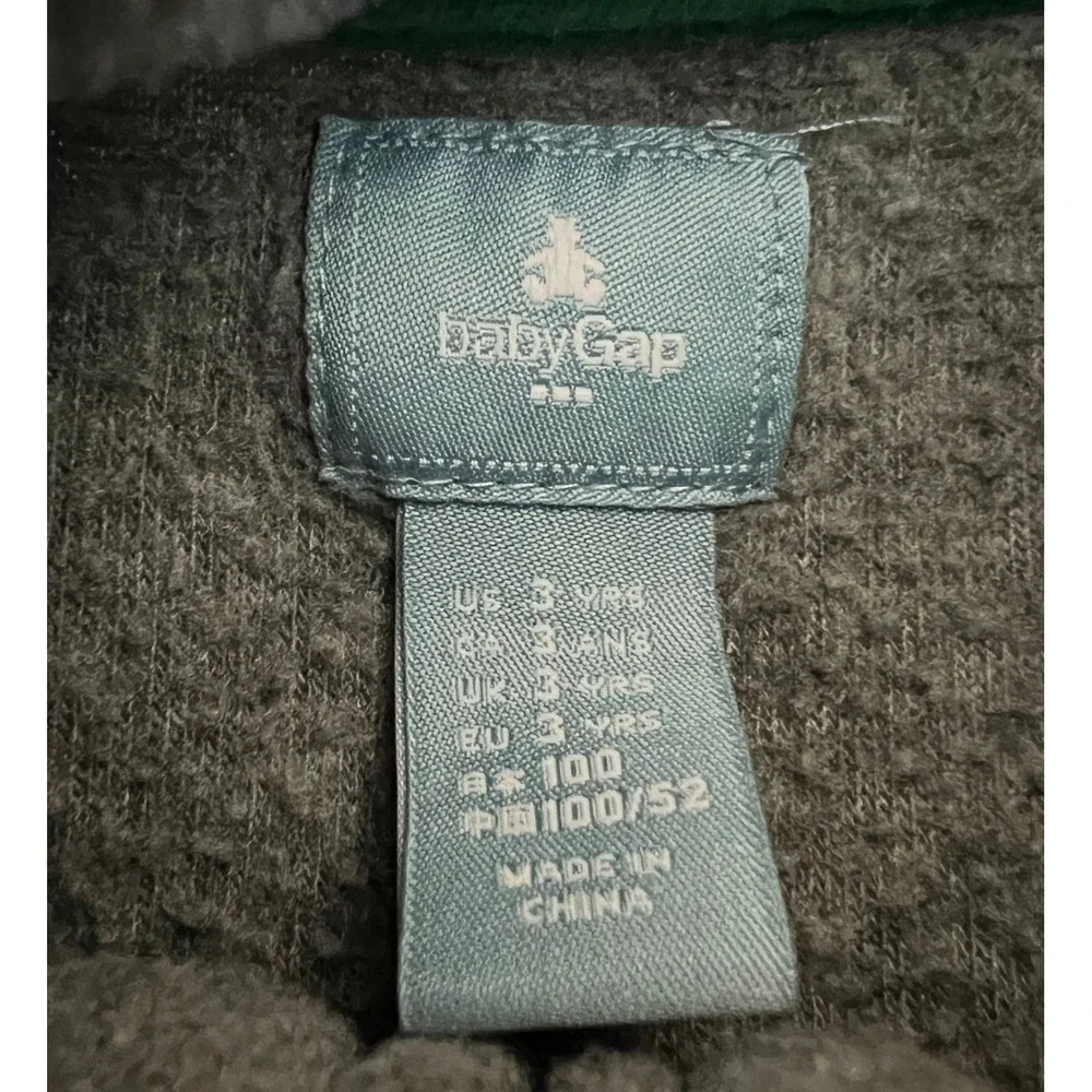 Gymboree Blue Sweatshirt NWT & Baby Gap Gray Fleece Zip Jacket Lot 2T 3T Kids